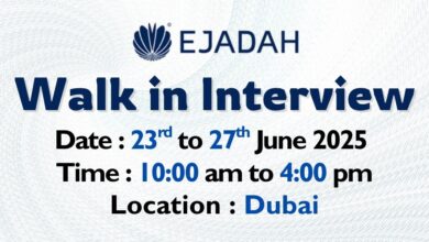 Ejadah Walk in Interview in Dubai