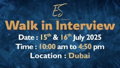 EvSye Facility Walk in Interview in Dubai