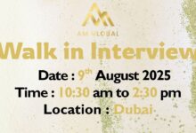 AM Global Walk in Interview in Dubai