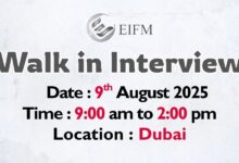 EIFM Walk in Interview in Dubai