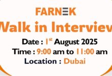 Farnek Walk in Interview in Dubai