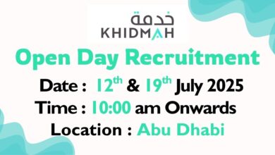 Khidmah Open Day Recruitment in Abu Dhabi