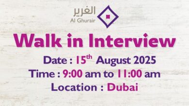 Al Ghurair Infrastructure Walk in Interview in Dubai