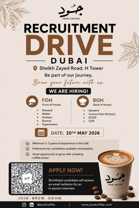 Joud Coffee Walk in Interview Poster