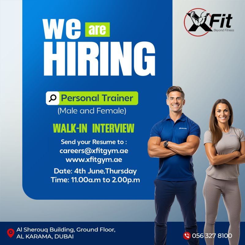 XFit Gym Walk in Interviews Poster