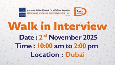 Abdulwahed Bin Shabib Walk in Interview in Dubai
