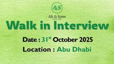 Ali & Sons Walk in Interview in Abu Dhabi