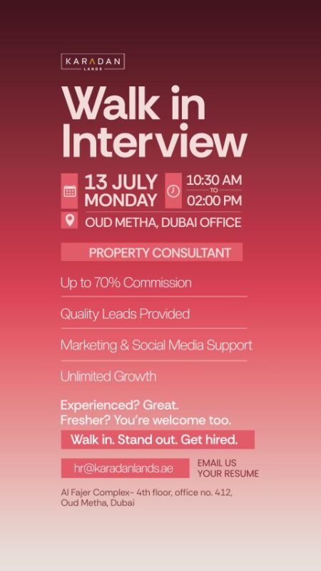 Karadan Lands Walk in Interview Poster