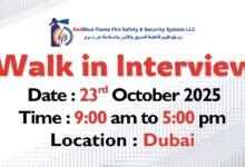 RedBlue Flame Fire Safety Walk in Interview in Dubai