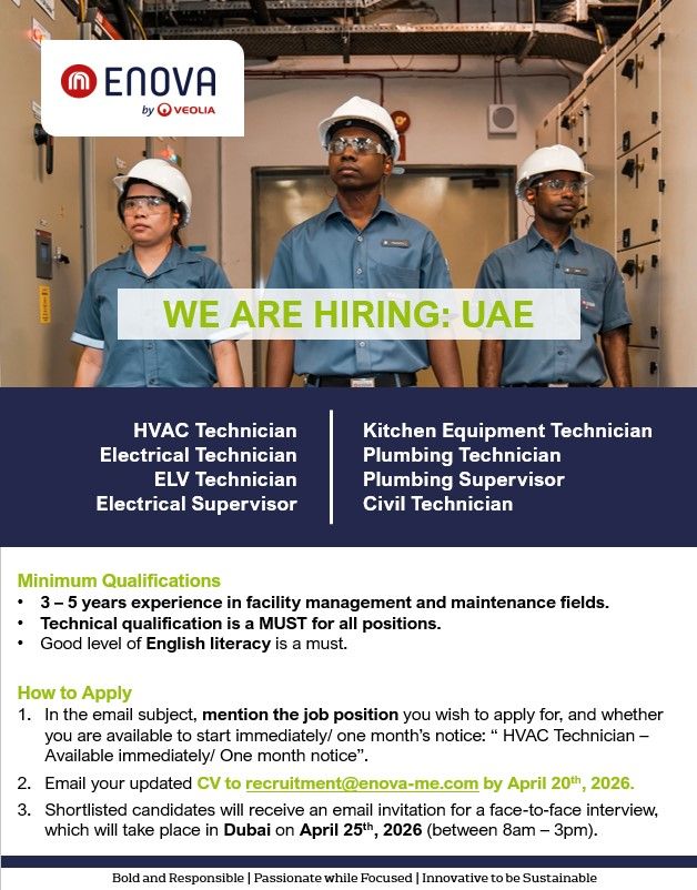Enova Walk in Interview Poster