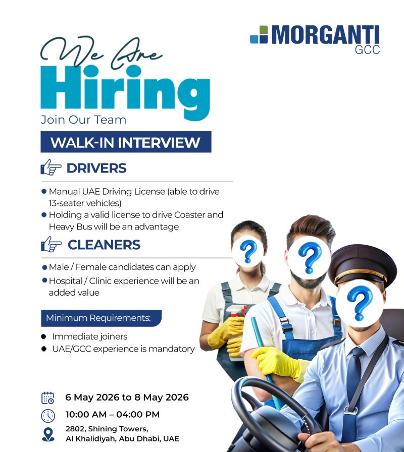 Morganti GCC Walk in Interview Poster