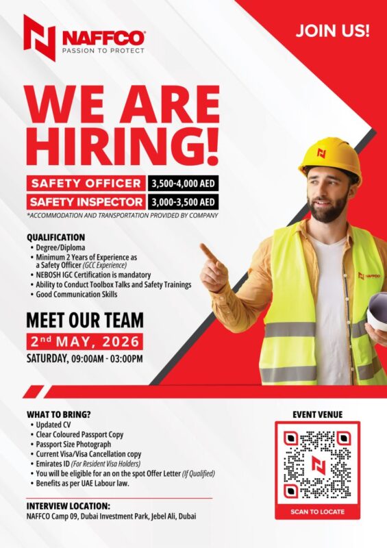 NAFFCO Walk in Interview Poster