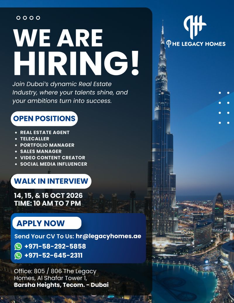 The Legacy Homes Walk in Interview Poster