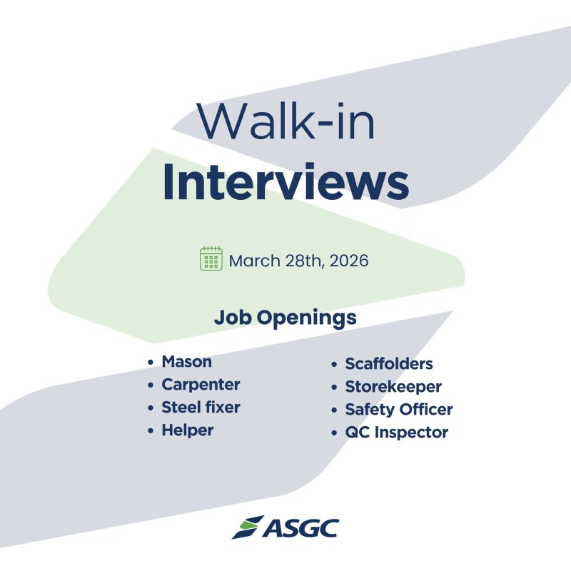 ASGC Construction Walk in Interviews Poster