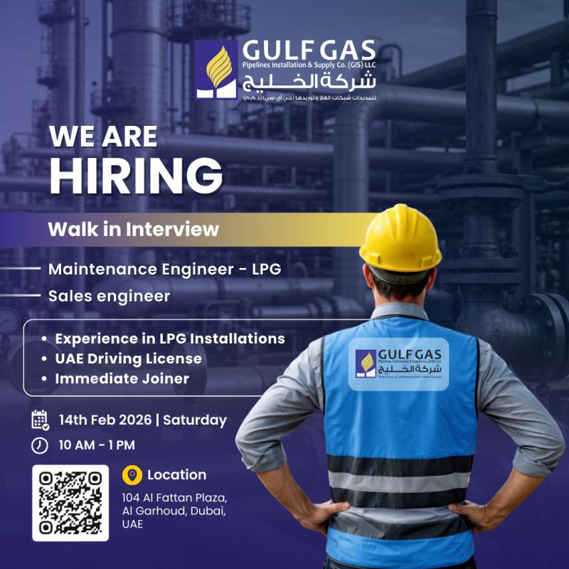 Gulf Gas Walk in Interview Poster