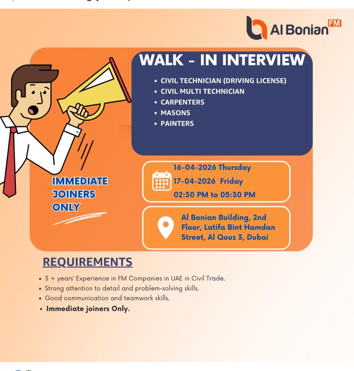 Al Bonian FM Walk in Interview Poster