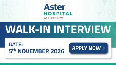 Aster Pharmacy Walk in Interview in Abu Dhabi