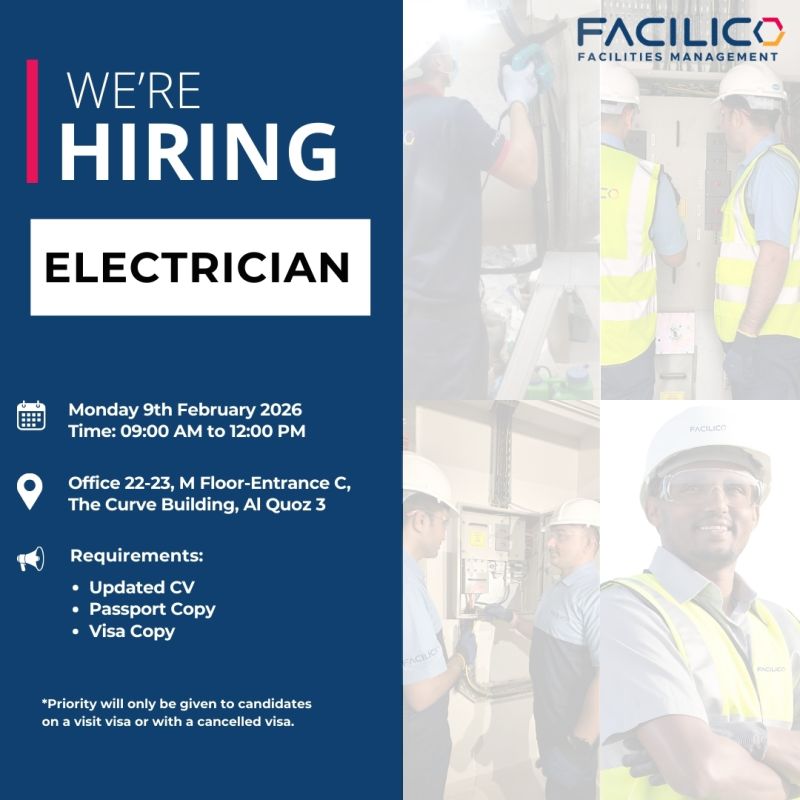 Facilico Walk in Interview Poster