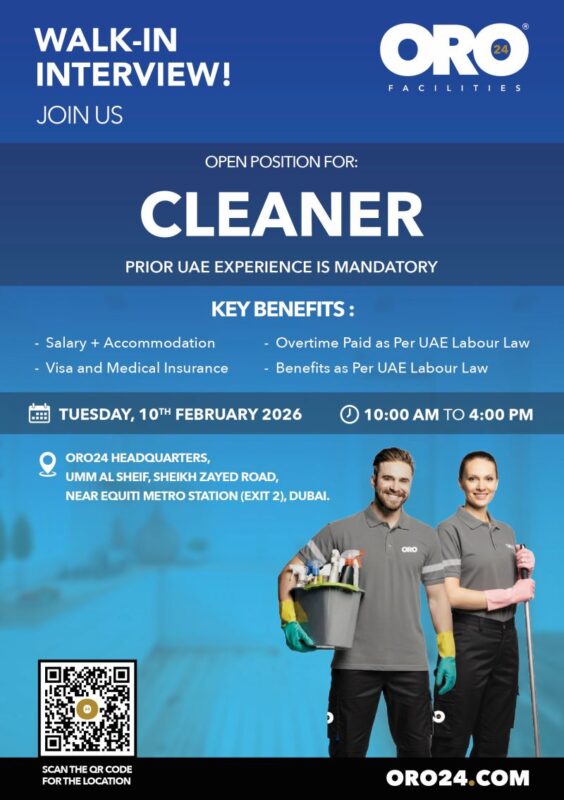 ORO24 Developments Walk in Interview Poster