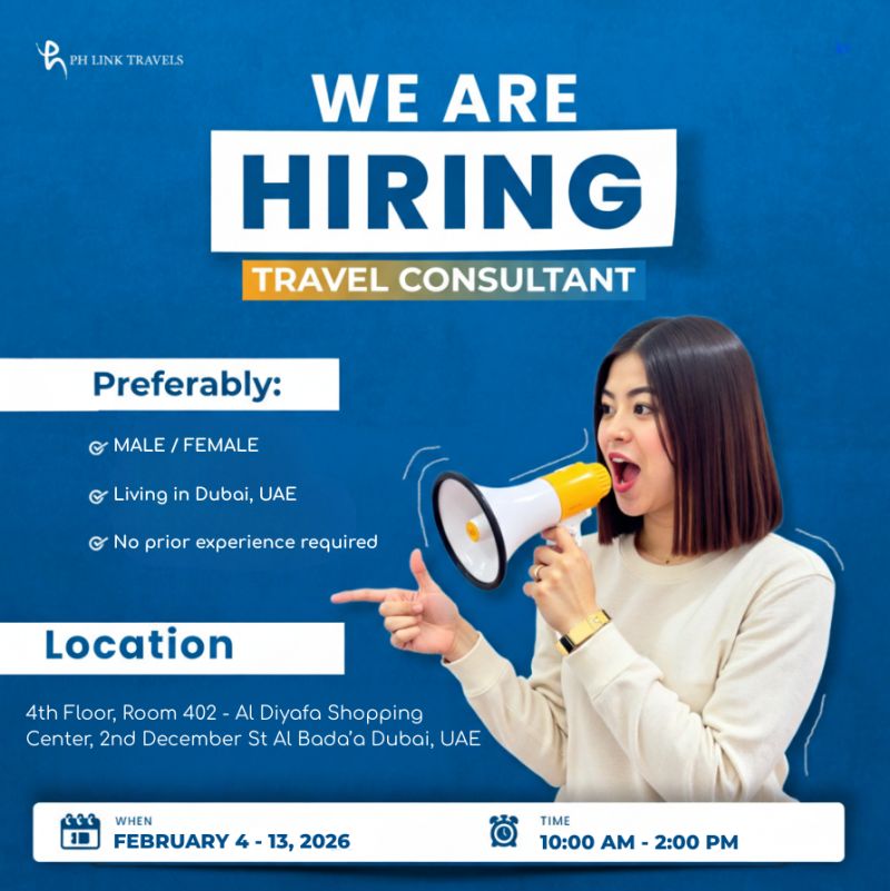 PH Link Travels Walk in Interview Poster
