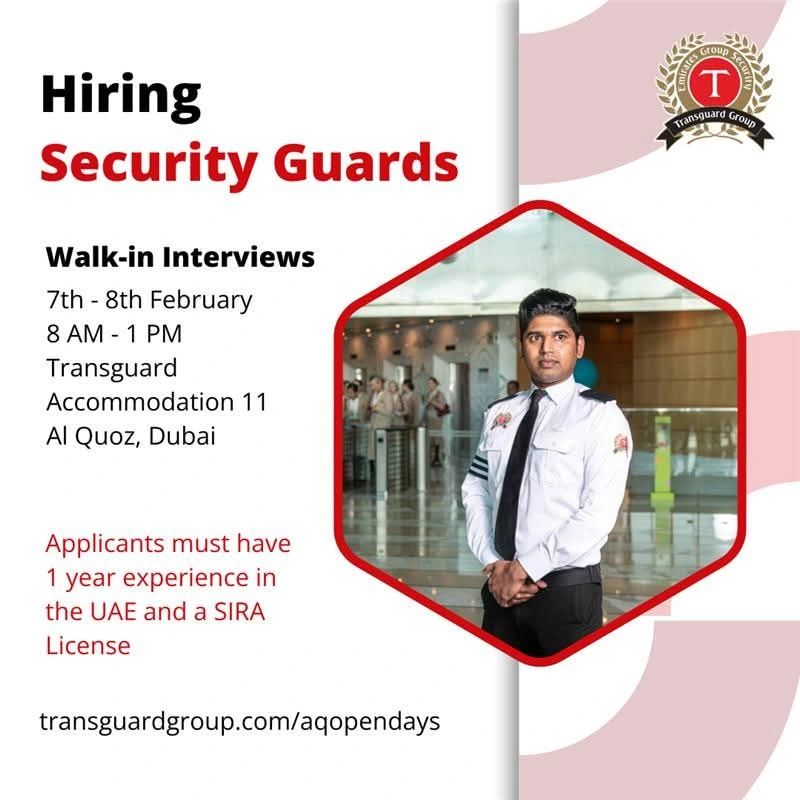 Transguard Group Walk in Interview Poster