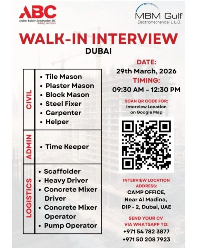 Ancient Builders Walk in Interview Poster