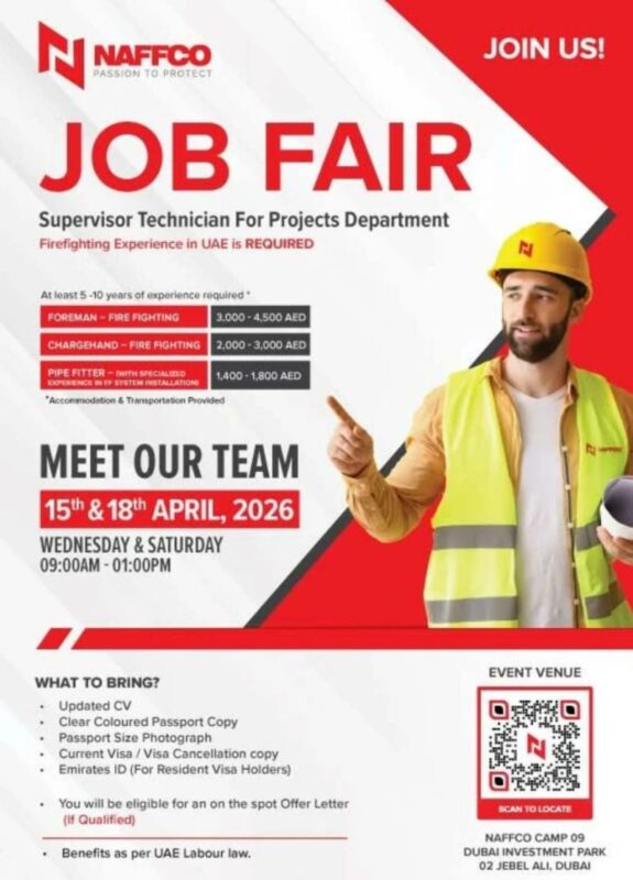 NAFFCO Job Fair Poster