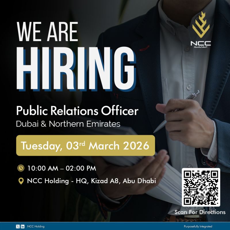 NCC Holding Walk in Interview Poster