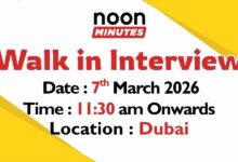 Noon Minutes Walk in Interview in Dubai