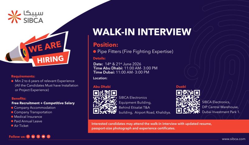 SIBCA Walk in Interviews Poster