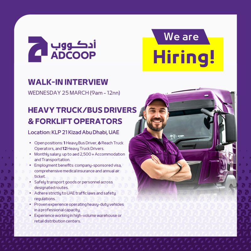 ADCOOP Walk in Interview Poster
