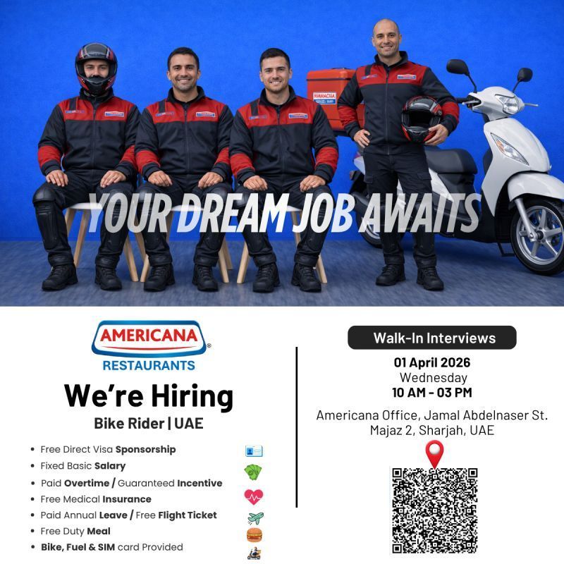 Americana Restaurants Walk in Interview Poster