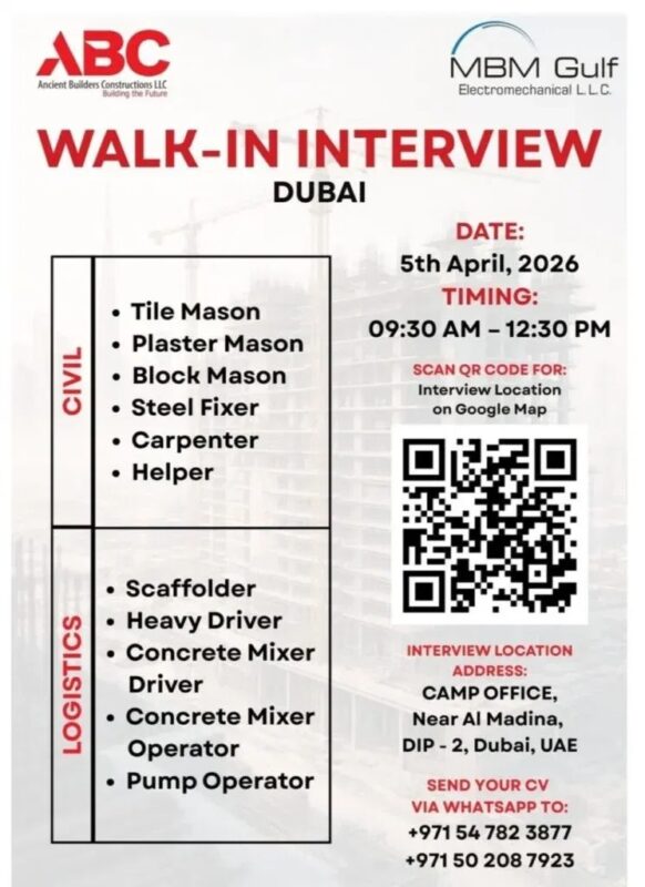 Ancient Builders Walk in Interview Poster