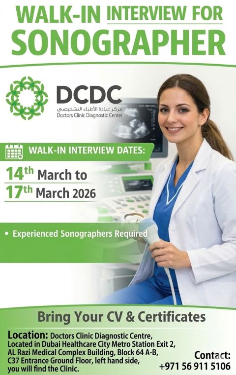 Doctors Clinic Walk in Interview Poster