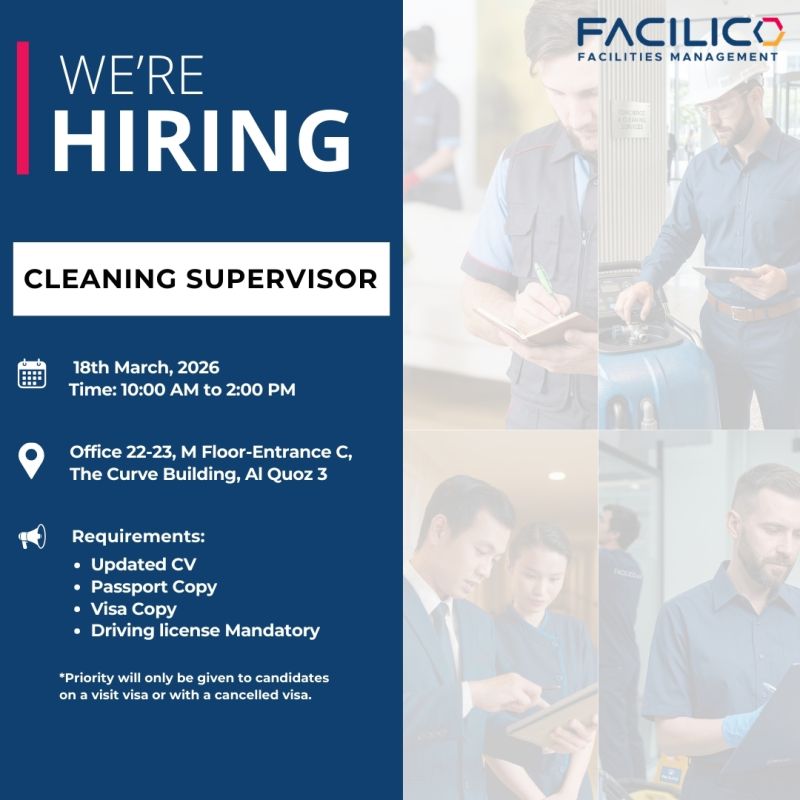 Facilico Walk in Interview Poster 