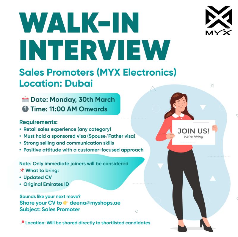 MYX Global Walk in Interview Poster