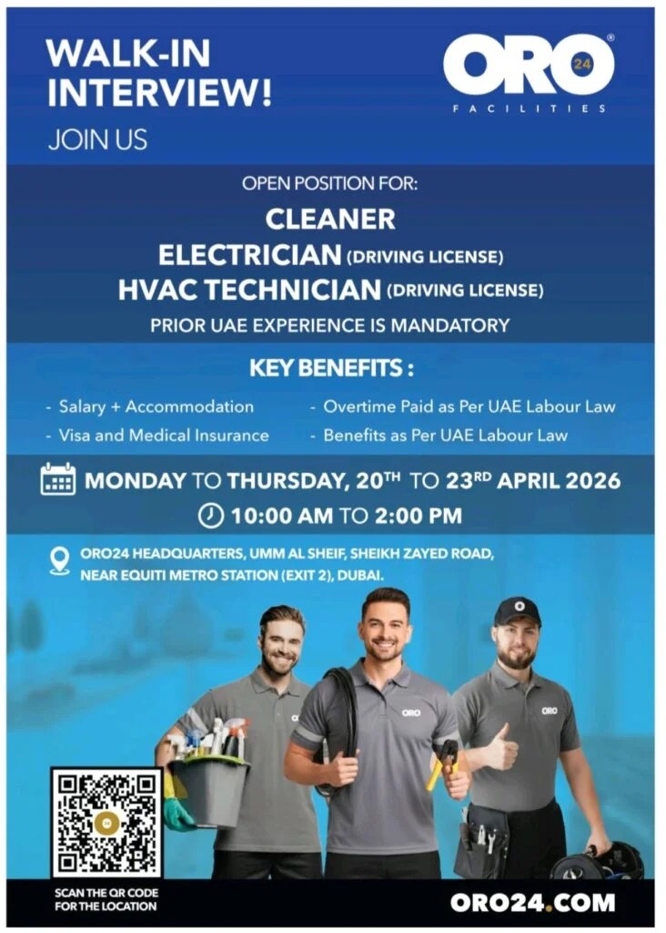 ORO24 Developments Walk in Interview Poster