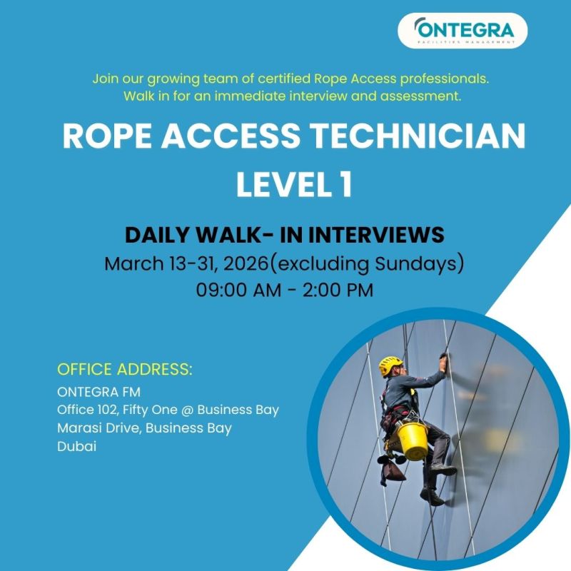 Ontegra Walk in Interview Poster