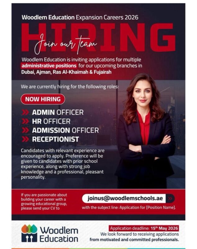 Woodlem Education Recruitment Poster