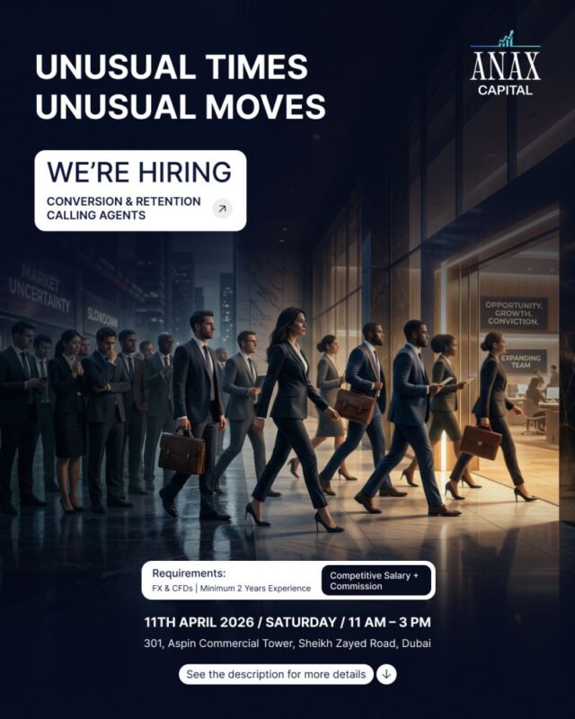 ANAX Capital Walk in Interview Poster