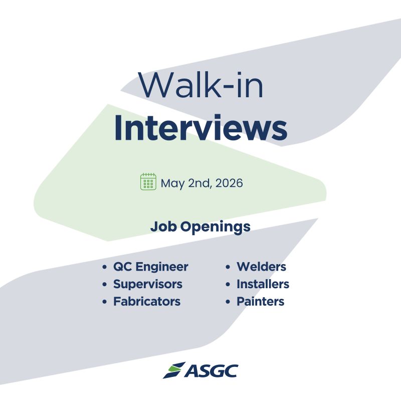 ASGC Construction Walk in Interviews Poster