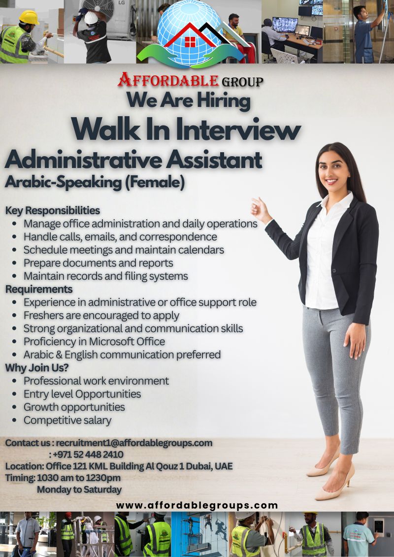 Affordable Group Walk in Interview Poster