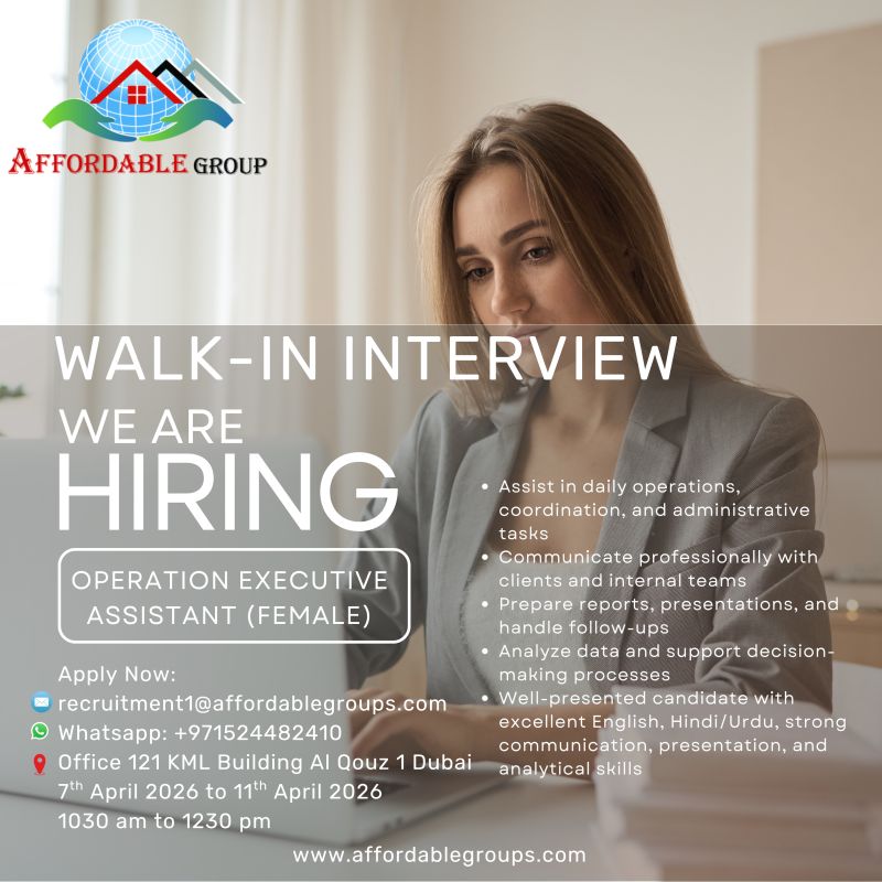 Affordable Group Walk in Interview Poster