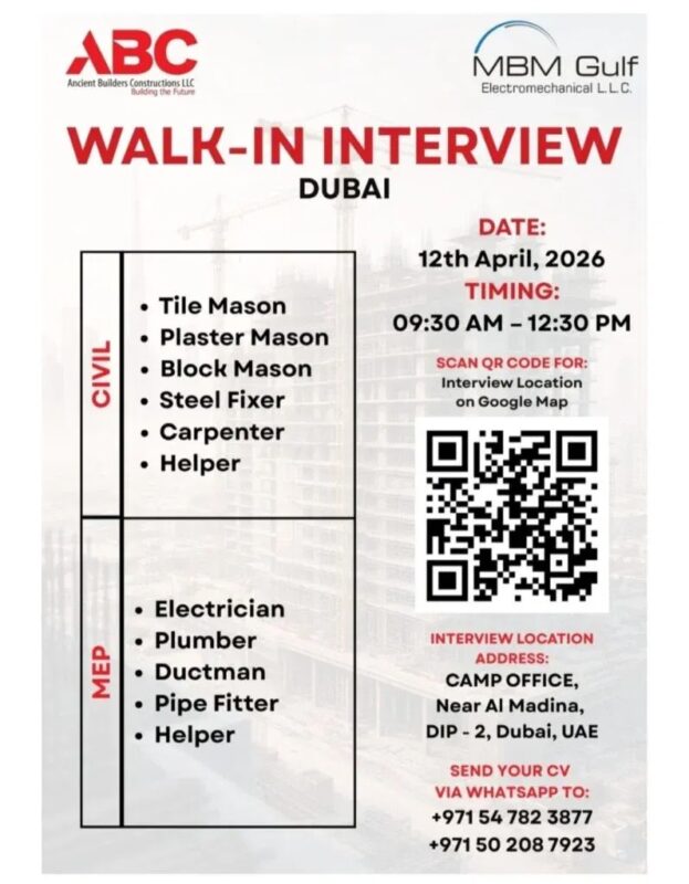 Ancient Builders Walk in Interview Poster