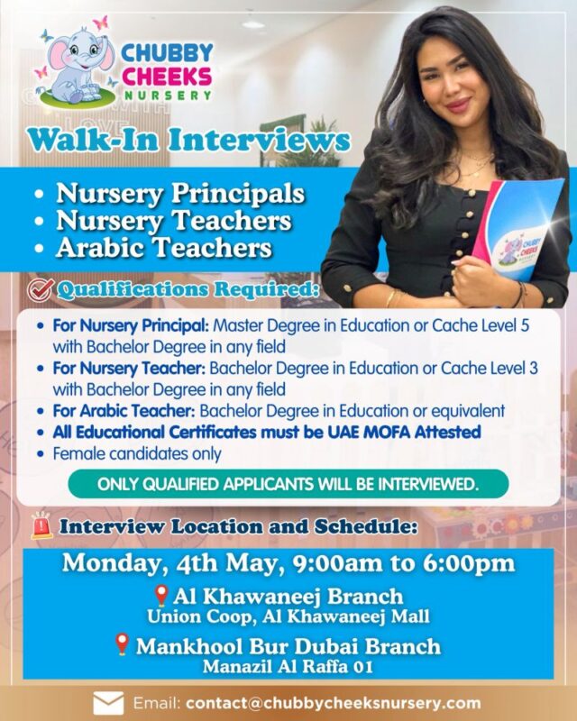 Chubby Cheeks Nursery Walk in Interview Poster
