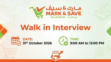 Mark & Save Walk in Interview in Ajman