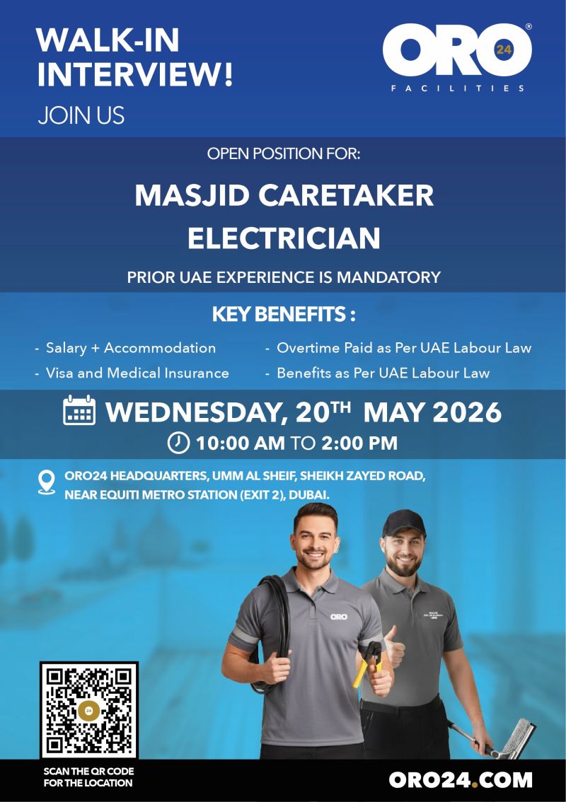 ORO24 Developments Walk in Interview Poster