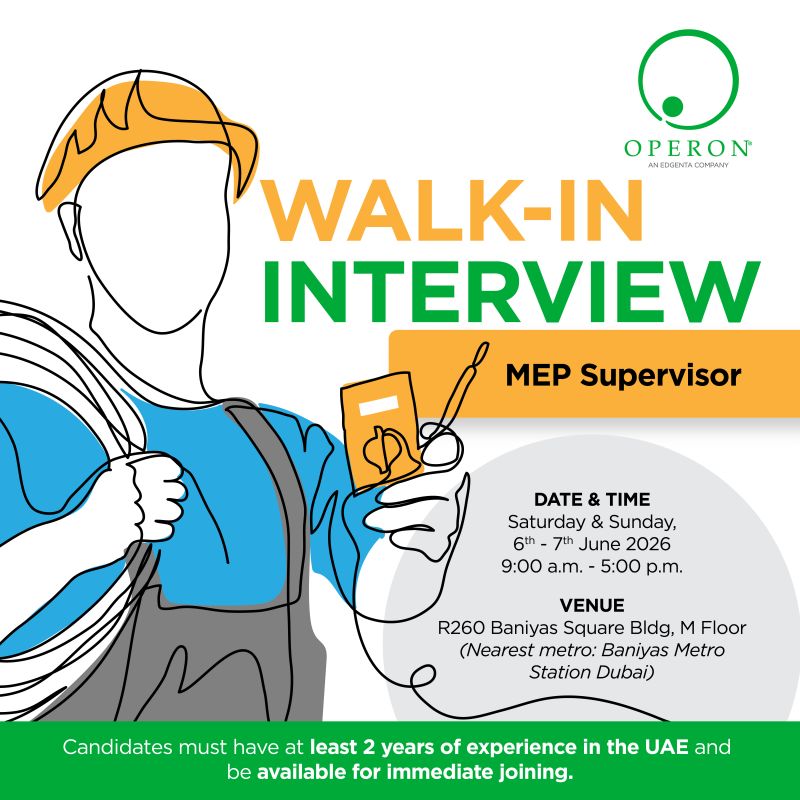 Operon Middle East Walk in Interviews Poster