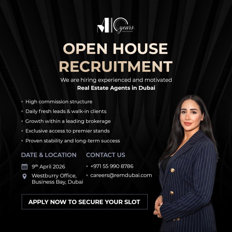 Real Estate Masters Open House Recruitment Poster