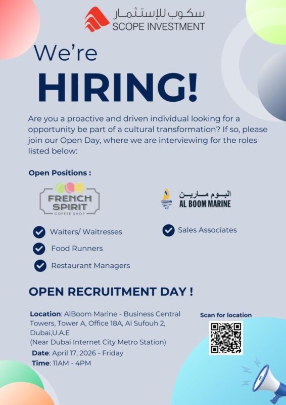 Scope Investment Open Recruitment Day Poster